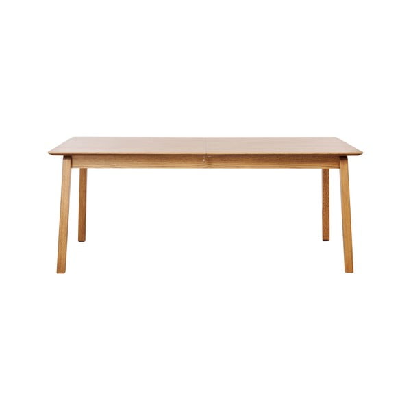 Izvelkams ēdamgalds ar ozolkoka imitācijas galda virsmu 95x190 cm Bari – Unique Furniture