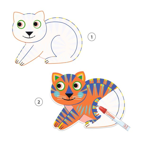 Krāsojamā grāmata Djeco Velká zvířátka-image-2