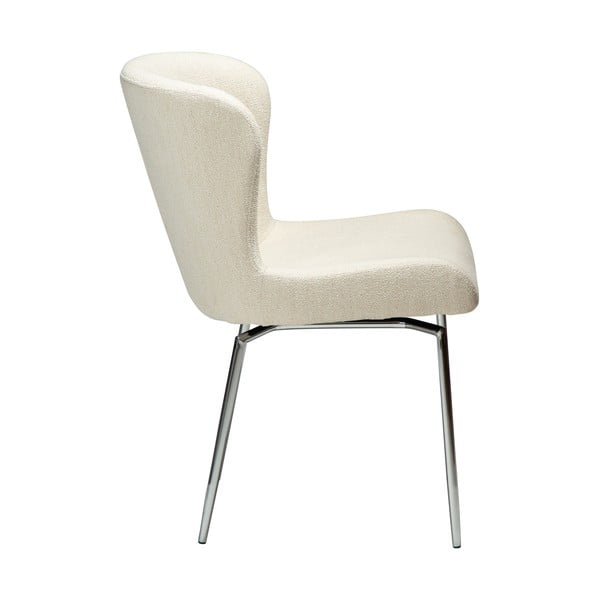 Krēmkrāsas polsterēts pusdienu krēsls Glam – DAN-FORM Denmark-image-1