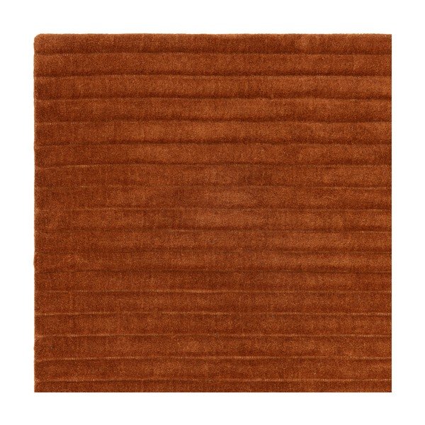 Terakotas oranžs ar rokām darināts vilnas paklājs 120x170 cm – Asiatic Carpets-image-4