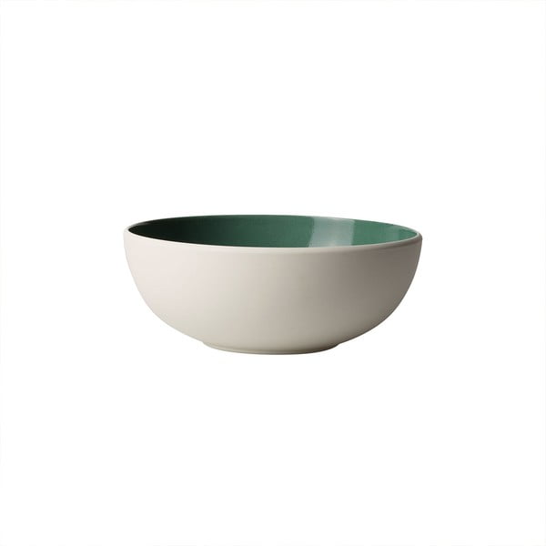 Balta un zaļa porcelāna bļoda Villeroy & Boch Uni, 850 ml