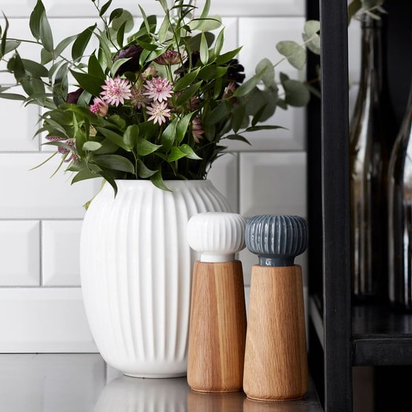 Balta keramikas vāze Kähler Design Hammershoi, augstums 20 cm-image-2