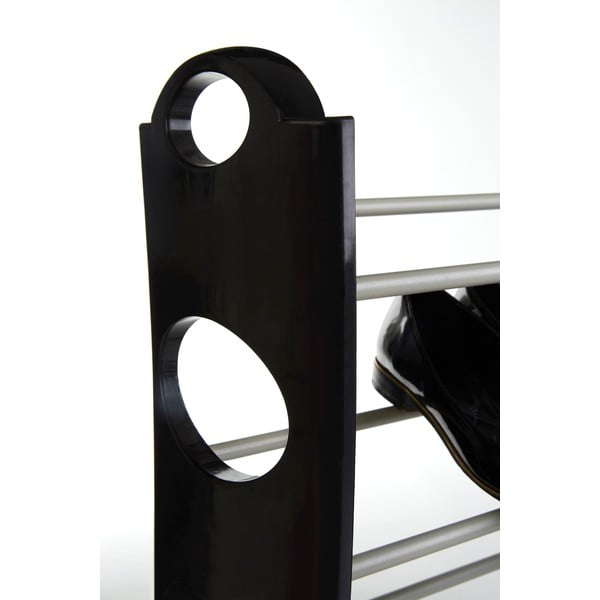 Melns/sudraba krāsas metāla apavu statīvs Tavia – Premier Housewares-image-3