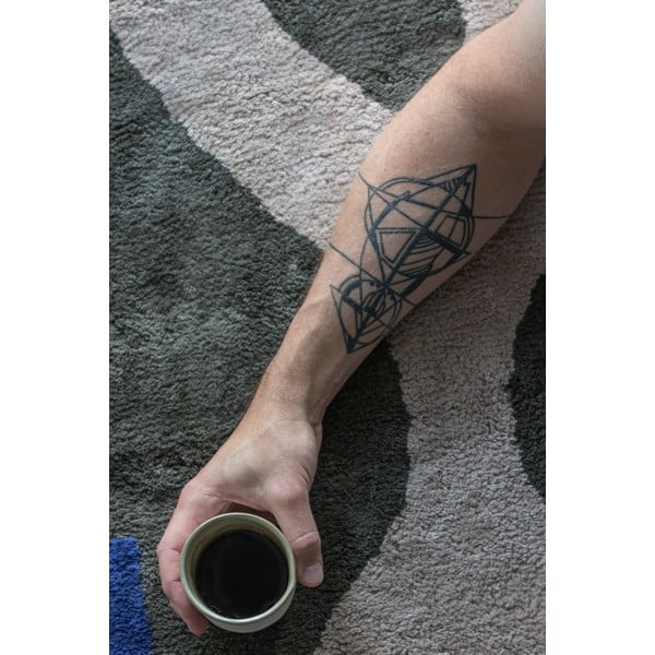 Tumši zaļš mazgājams kokvilnas paklājs 50x80 cm Figura – Mette Ditmer Denmark-image-2