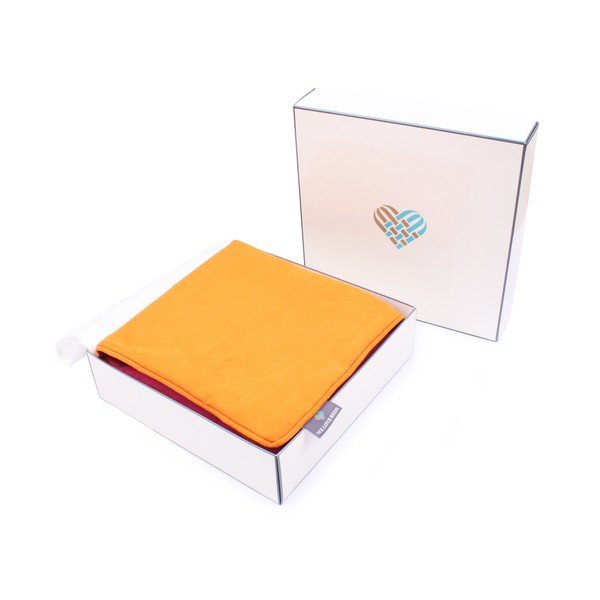 Spilvendrāna WeLoveBeds Orange & Rasberry, 45 x 45 cm-image-1