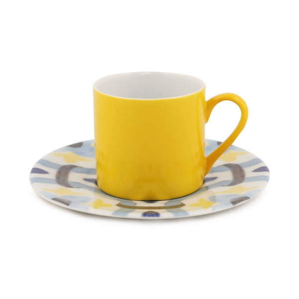 Tasīšu un apakštasīšu komplekts (4 gab.) Kütahya Porselen Geometric, 90 ml-image-3