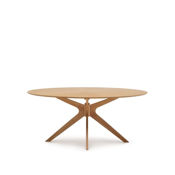 Ēdamgalds ar ozolkoka imitācijas galda virsmu 110x180 cm Naanim – Kave Home