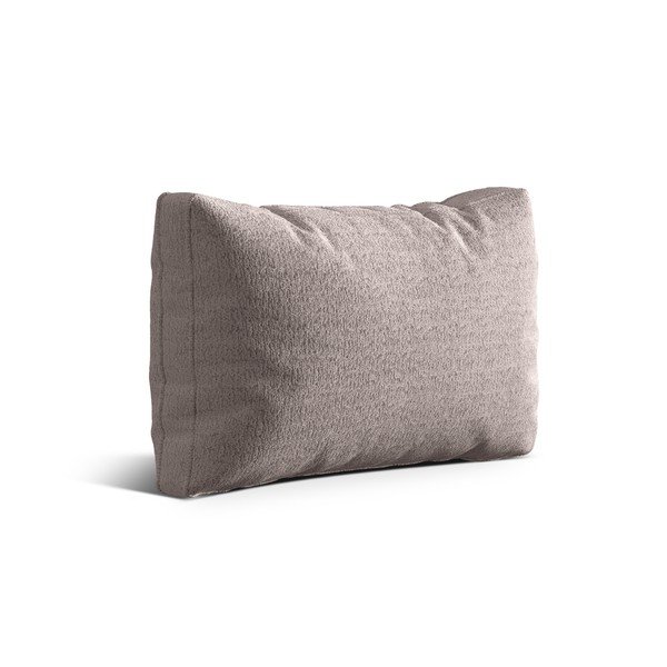 Pelēkbēšs dīvāna spilvens no buklē auduma Kemi – Cosmopolitan Design-image-1
