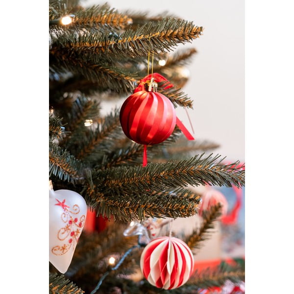 3 baltu stikla rotājumu komplekts sirds formā Ego Decor-image-2