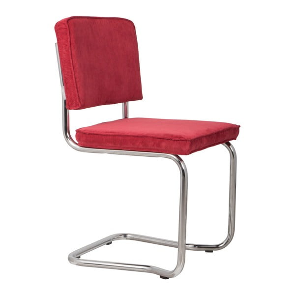 2 sarkanu krēslu komplekts Zuiver Ridge Kink Rib