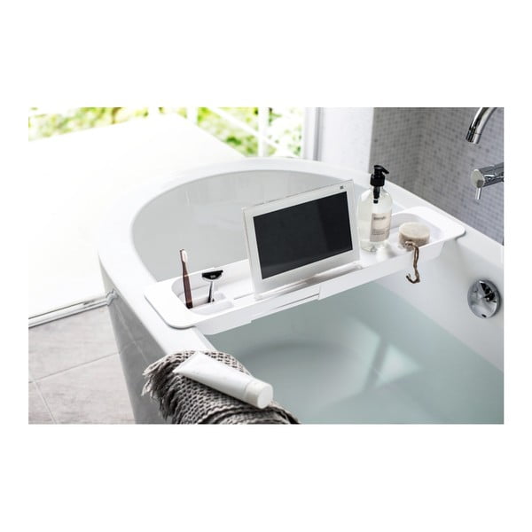 Balts regulējams plaukts vannai YAMAZAKI Tower-image-2