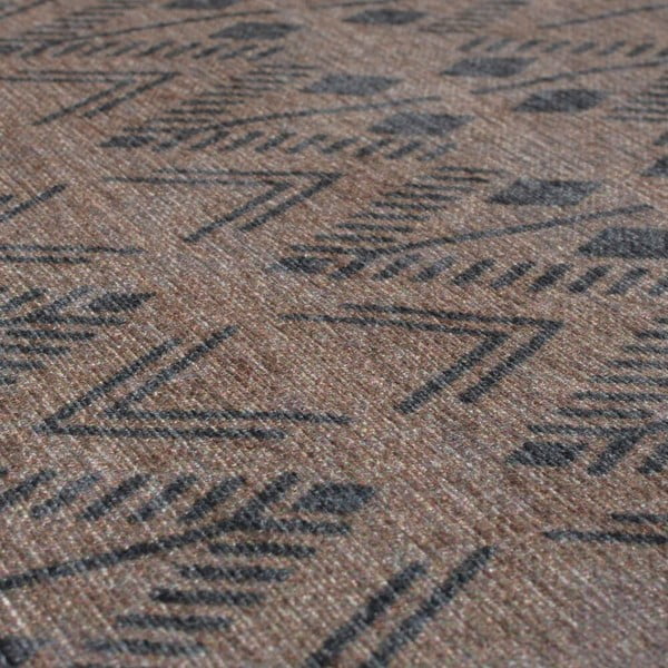 Brūns mazgājams paklājs 170x240 cm MATCH NIKO JUTE LOOK – Flair Rugs-image-3