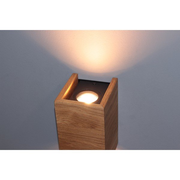 Dabīga toņa sienas lampa Shine-wood – Fischer & Honsel-image-1