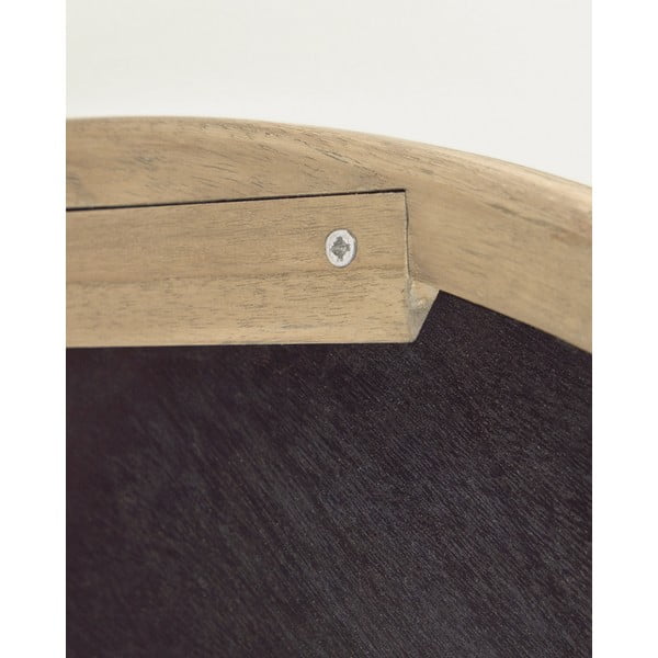 Sienas spogulis ar masīvkoka rāmi ø 100 cm Alum – Kave Home-image-4