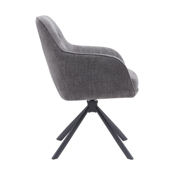 Pelēki polsterēti ēdamistabas krēsli (2 gab.) Avola – Unique Furniture-image-2