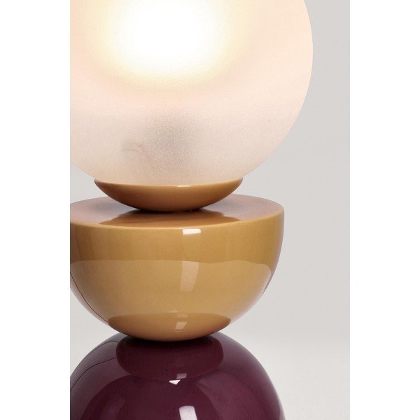 Metāla galda lampa ar stikla abažūru (augstums 33 cm) Malton – Bizzotto-image-4
