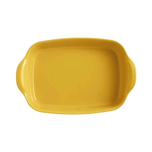 Spilgi dzeltens keramikas trauks cepšanai Emile Henry, 36 x 23 cm-image-2