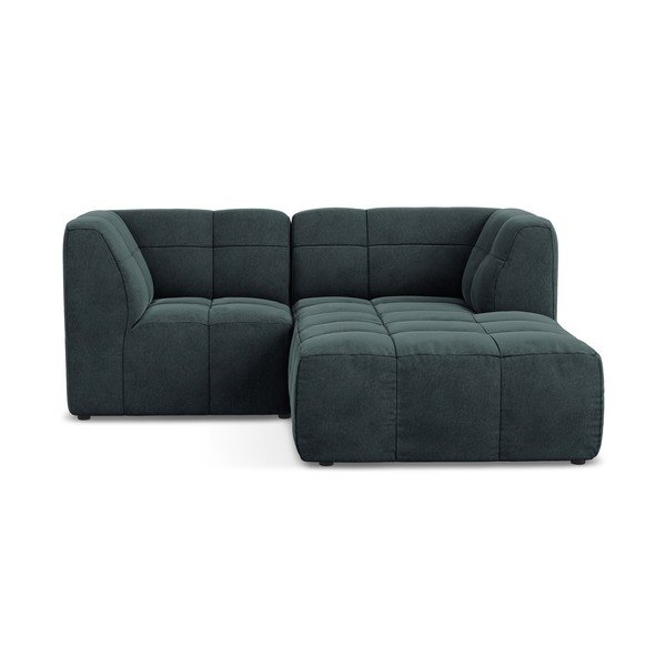 Zils samta stūra dīvāns (ar labo stūri/ar zvilni) Aloha – Makamii