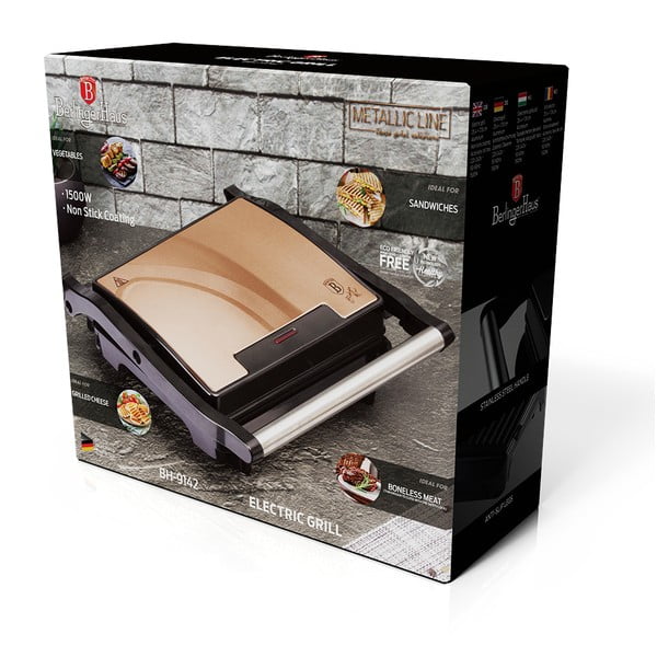 Elektriskais grils Rosegold Metallic Line – BerlingerHaus-image-3