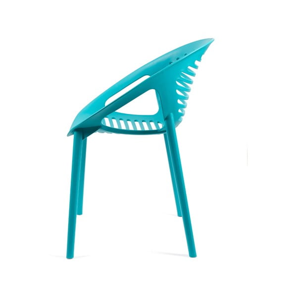 Tirkīzzils plastmasas dārza krēsls Joanna – Bonami Selection-image-2