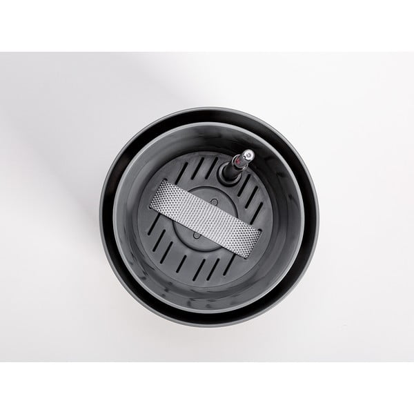 Pelēks pašapūdeņojošs puķu pods Plastia Tolita, ø 19 cm-image-1