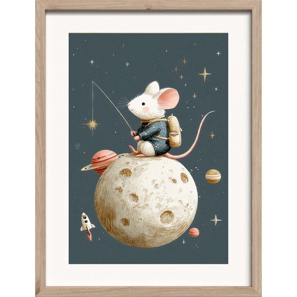 Bērnu plakāts 30x40 cm Astro Mouse – Styler