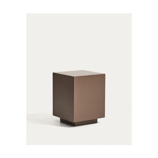 Betona dārza galdiņš 35x35 cm Rustella – Kave Home-image-4