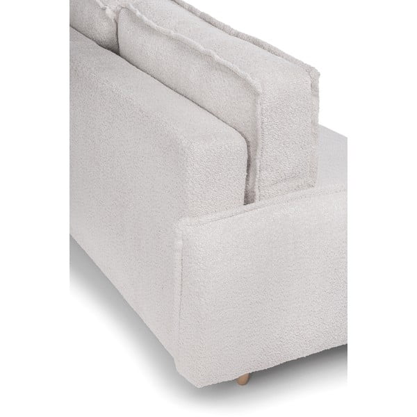 Bēšs izvelkams dīvāns no buklē auduma 215 cm Patti – Bonami Selection-image-1