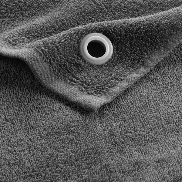 Antracīta pelēks frotē kokvilnas dvielis 50x50 cm Cuistot – douceur d'intérieur-image-2
