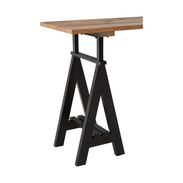 Dabīga toņa konsoles galds ar priedes masīvkoka galda virsmu 45x130 cm Hampstead – Premier Housewares-image-3