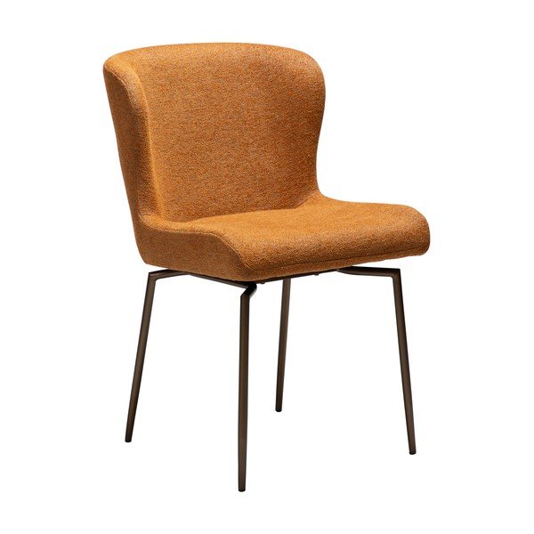 Brūns polsterēts pusdienu krēsls Glam – DAN-FORM Denmark