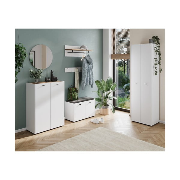 Balts/dabīga toņa apavu plaukts Lucena – Germania-image-4