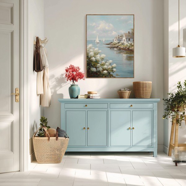 Drukāta glezna ar rāmi 60x80 cm Quiet Bay – Styler-image-3