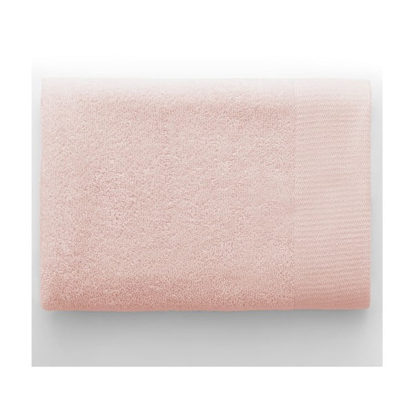 Gaiši rozā frotē kokvilnas dvielis 70x140 cm Amari – Restilo-image-3