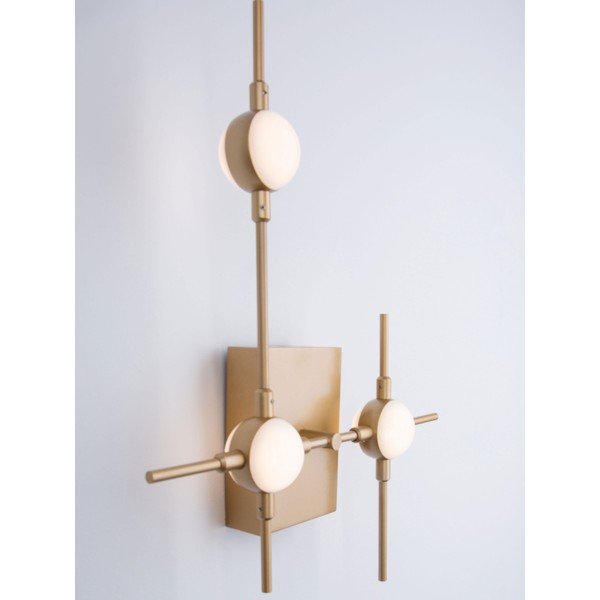 Zelta krāsas metāla LED sienas lampa Atomo – Nova Luce-image-1