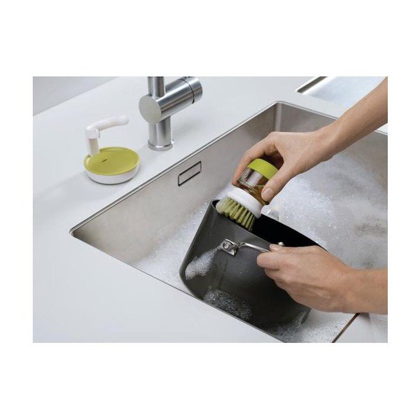 Zaļa birste ar dozatoru un statīvu Joseph Joseph Palm Scrub-image-2