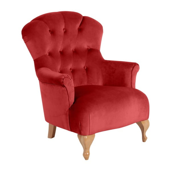 Ķieģeļu sarkanais krēsls Max Winzer Camilla Velor
