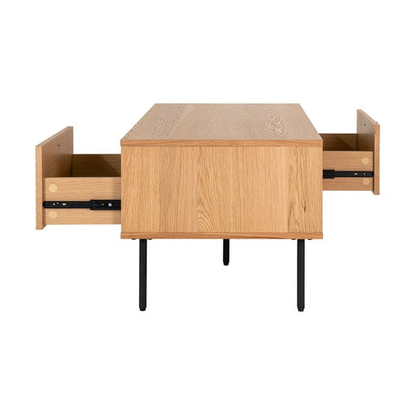 Dabīga toņa žurnālgaldiņš ar ozolkoka imitācijas galda virsmu 50x100 cm Kyoto – House Nordic-image-4