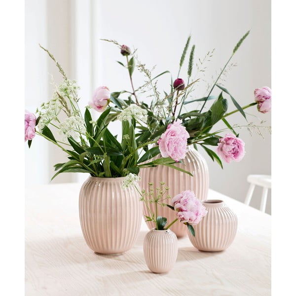 Gaiši rozā keramikas vāze Kähler Design Hammershoi, augstums 10 cm-image-1