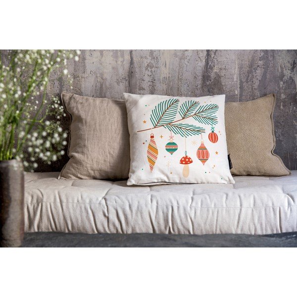 Dekoratīvie spilveni (2 gab.) ar Ziemassvētku motīvu 45x45 cm Christmas Ornaments – Butter Kings-image-1