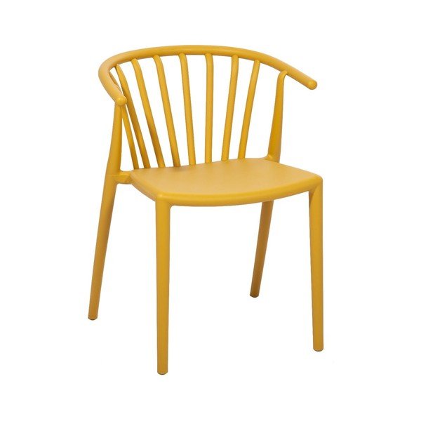 Dzeltenu pusdienu krēslu Capri (2 gab.) un melna galda Viking komplekts – Bonami Essentials-image-4