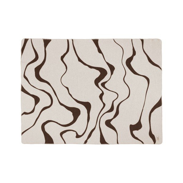 Brūns/krēmkrāsas pleds 150x200 cm Felu – noo.ma-image-4