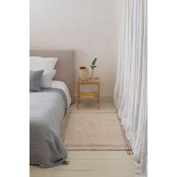 Krēmkrāsas mazgājams/ar rokām darināts kokvilnas paklājs 90x130 cm Cuisine Natural – Lorena Canals-image-3