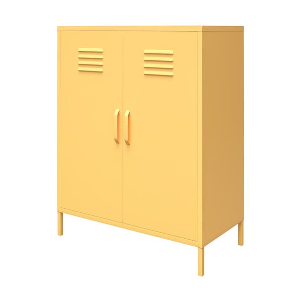 Dzeltens metāla skapis Novogratz Cache, 80 x 102 cm-image-2