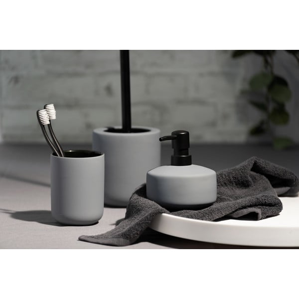 Pelēks keramikas trauks zobu birstēm Wenko Avellino-image-2