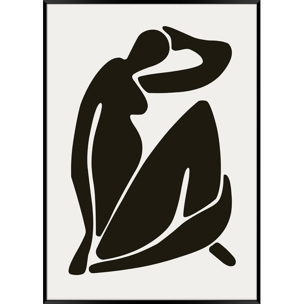 Melnbalts plakāts rāmī Styler Artbox Women Shape, 70 x 50 cm
