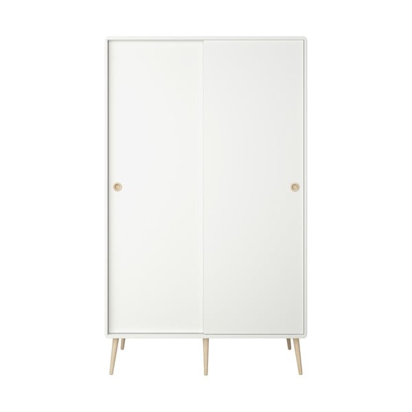 Balts skapis ar bīdāmām durvīm 113x190 cm Softline – Tvilum