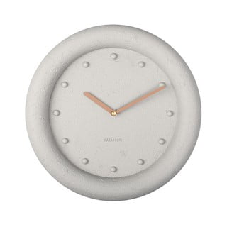 Pelēks sienas pulkstenis Karlsson Petra, ø 30 cm