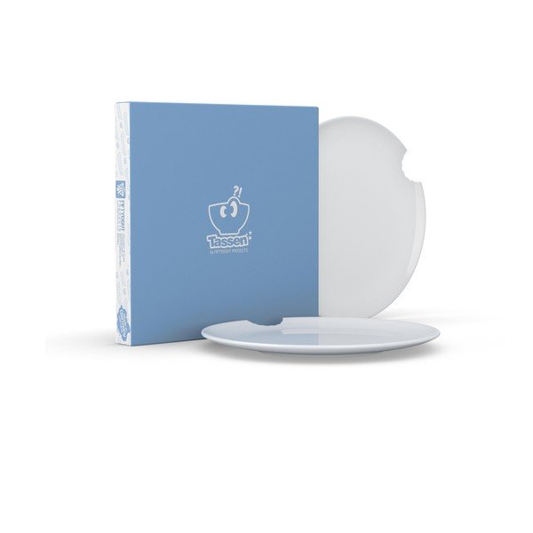 2 baltu porcelāna šķīvju komplekts 58products, ø 28 cm-image-3