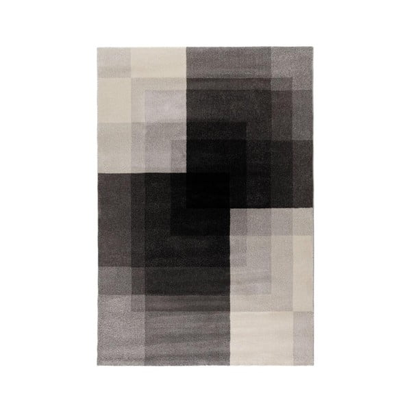 Pelēks un melns paklājs Flair Rugs Plaza, 120 x 170 cm